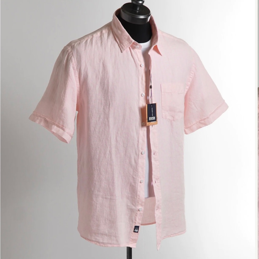 100% Linen Shirt Short Sleeve
